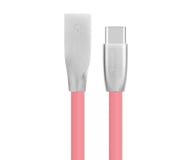 Kabel VIGGO DESIGN USB - USB-C VIGGO 1m Różowy